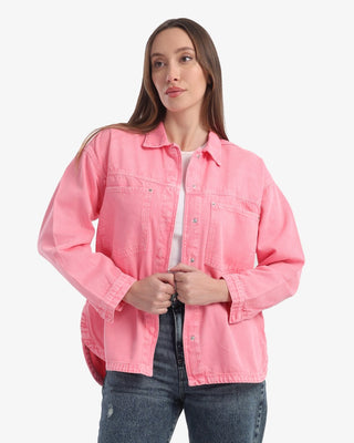 Pink Denim Shirt