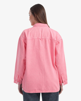 Pink Denim Shirt