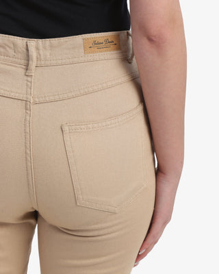 Boyfriend Beige Casual Gabardine