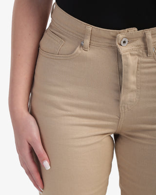 Boyfriend Beige Casual Gabardine