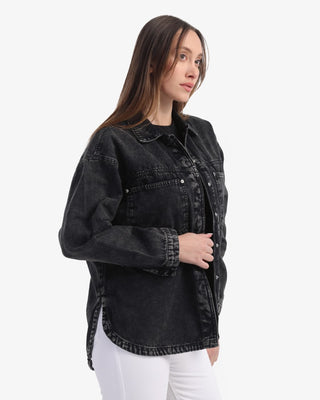 Black Denim Shirt