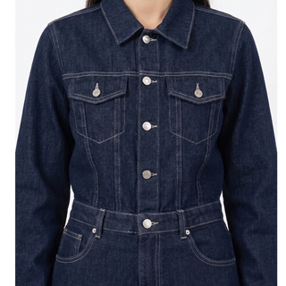 Jumpsuit Dark Blue Casual Jeans