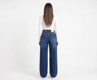 Mega Baggy Navy Casual Jeans