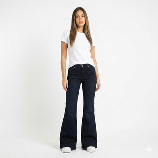 Flare Storm Black Casual Jeans